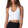 image:image90 Degree by Reflex Ribbed Racerback Built in Bra Top for WomenWhite